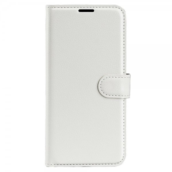 iPhone 15 Pro Max Fodral Litchi Vit