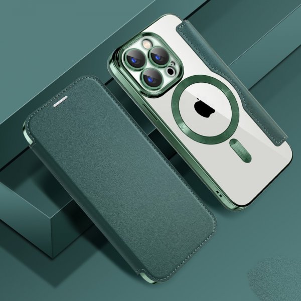 iPhone 15 Pro Max Fodral MagSafe Grön