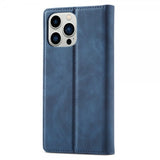 Lc.Imeeke iPhone 15 Pro Max Fodral med Kortfack Flip Blå
