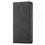 Lc.Imeeke iPhone 15 Pro Max Fodral med Kortfack Flip Svart
