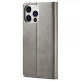 Lc.Imeeke iPhone 15 Pro Max Fodral med Kortfack Stativfunktion Grå