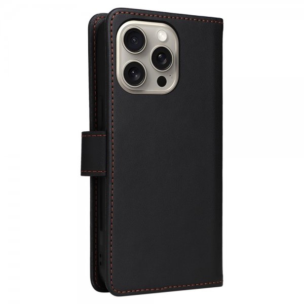 Betopnice iPhone 15 Pro Max Fodral med Löstagbart Skal 005 Svart
