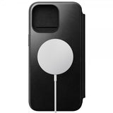 Nomad iPhone 15 Pro Max Fodral Modern Leather Folio Horween Svart