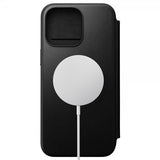 Nomad iPhone 15 Pro Max Fodral Modern Leather Folio Svart