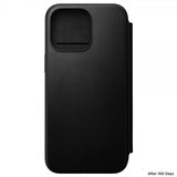 Nomad iPhone 15 Pro Max Fodral Modern Leather Folio Svart