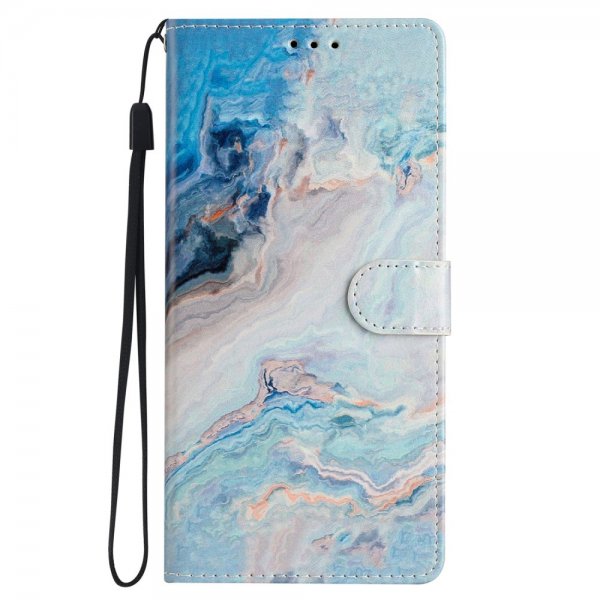 iPhone 15 Pro Max Fodral Motiv Blå Marmor