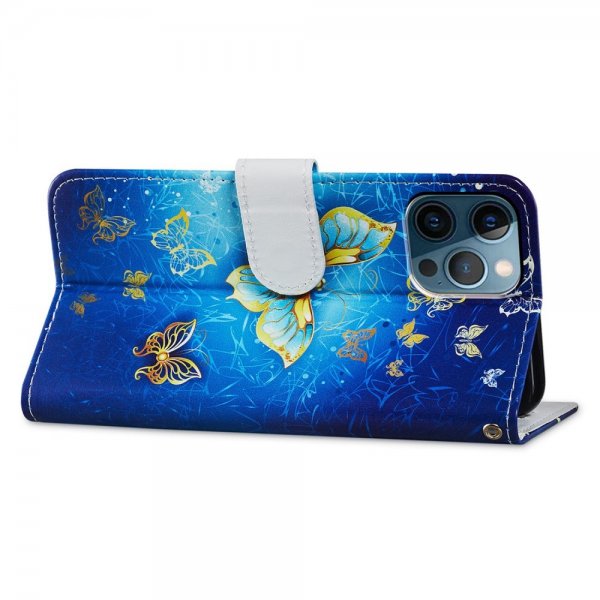 iPhone 15 Pro Max Fodral Motiv Gyllene Fjäril