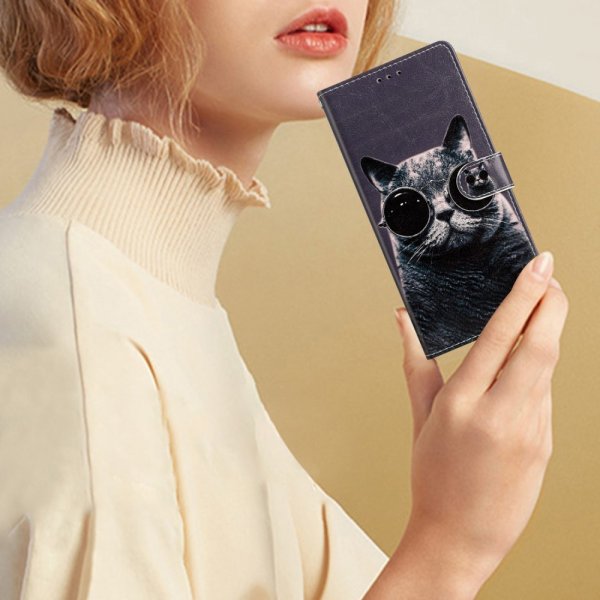 iPhone 15 Pro Max Fodral Motiv Katt med Solglasögon
