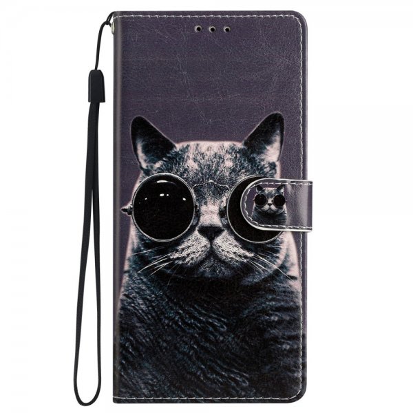 iPhone 15 Pro Max Fodral Motiv Katt med Solglasögon
