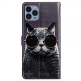 iPhone 15 Pro Max Fodral Motiv Katt med Solglasögon