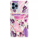 iPhone 15 Pro Max Fodral Motiv Lila Blommor