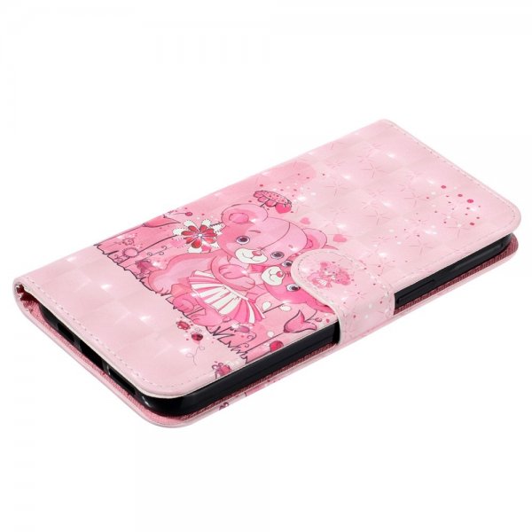 iPhone 15 Pro Max Fodral Motiv Rosa Nallebjörnar