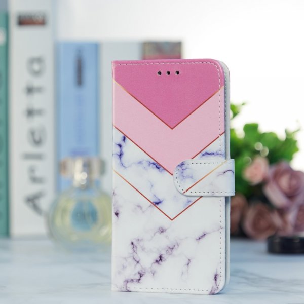 iPhone 15 Pro Max Fodral Motiv Vit Marmor