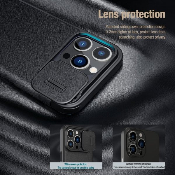 Nillkin iPhone 15 Pro Max Fodral Qin Pro Series Grön