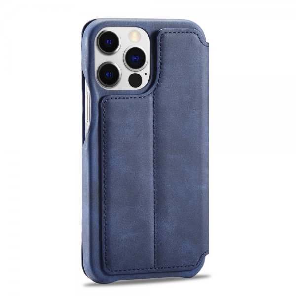 Lc.Imeeke iPhone 15 Pro Max Fodral Retro Blå