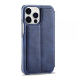Lc.Imeeke iPhone 15 Pro Max Fodral Retro Blå