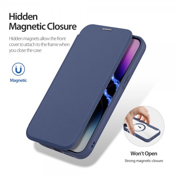 Dux Ducis iPhone 15 Pro Max Fodral Skin X Pro Series MagSafe Blå