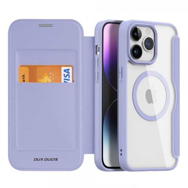 Dux Ducis iPhone 15 Pro Max Fodral Skin X Pro Series MagSafe Lila