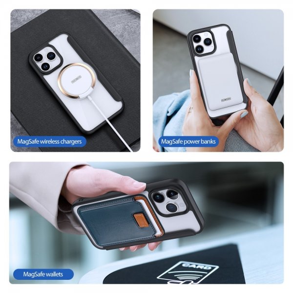 Dux Ducis iPhone 15 Pro Max Fodral Skin X Pro Series MagSafe Svart