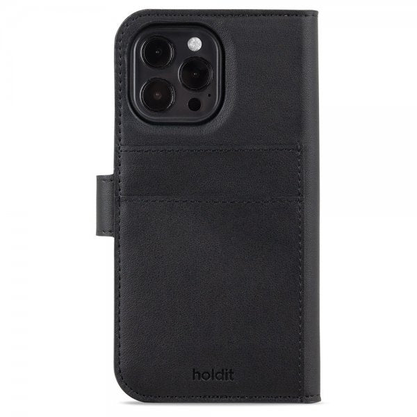 Holdit iPhone 15 Pro Max Fodral Wallet Case Magnet Plus Svart