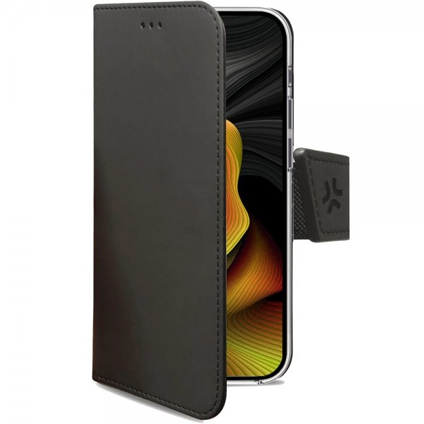 Celly iPhone 15 Pro Max Fodral Wally Wallet Case Svart
