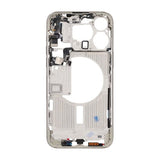 iPhone 15 Pro Max Mittenram med smådelar OEM - Titanvit