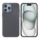 iPhone 15 Pro Max Skal Kolfibermönster Svart