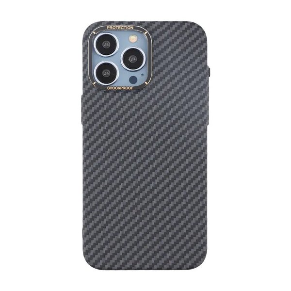 iPhone 15 Pro Max Skal Kolfibermönster Svart