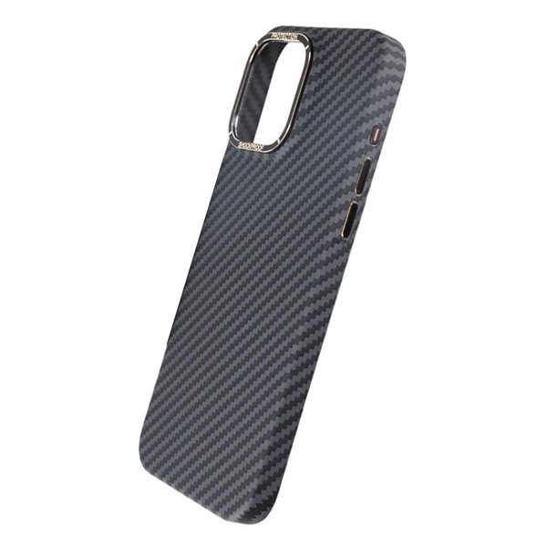 iPhone 15 Pro Max Skal Kolfibermönster Svart