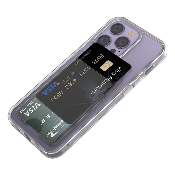 Rvelon iPhone 15 Pro Max Skal Korthållare Transparent