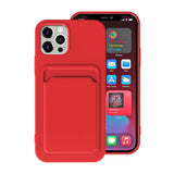 iPhone 15 Pro Max Skal Korthållare Röd