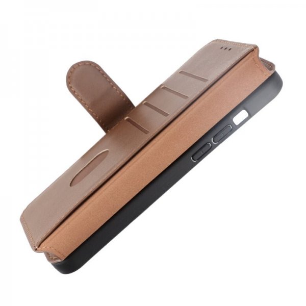 Rvelon iPhone 15 Pro Max Fodral Äkta Läder Brun