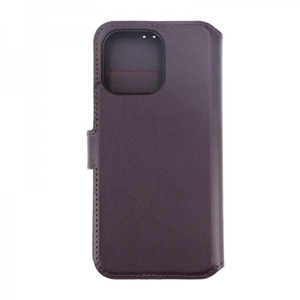 Rvelon iPhone 15 Pro Max Fodral Äkta Läder Lila