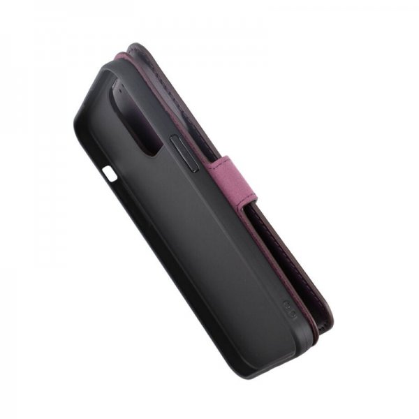 Rvelon iPhone 15 Pro Max Fodral Äkta Läder Lila