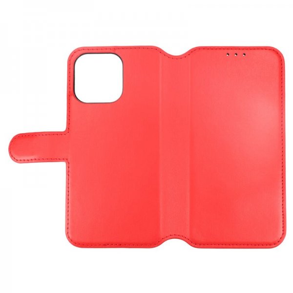 Rvelon iPhone 15 Pro Max Fodral Äkta Läder Röd