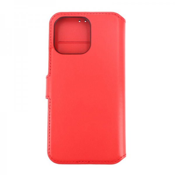 Rvelon iPhone 15 Pro Max Fodral Äkta Läder Röd