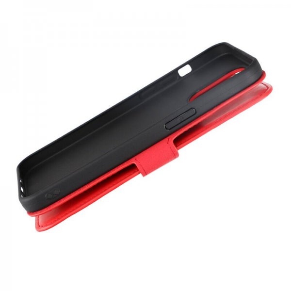 Rvelon iPhone 15 Pro Max Fodral Äkta Läder Röd
