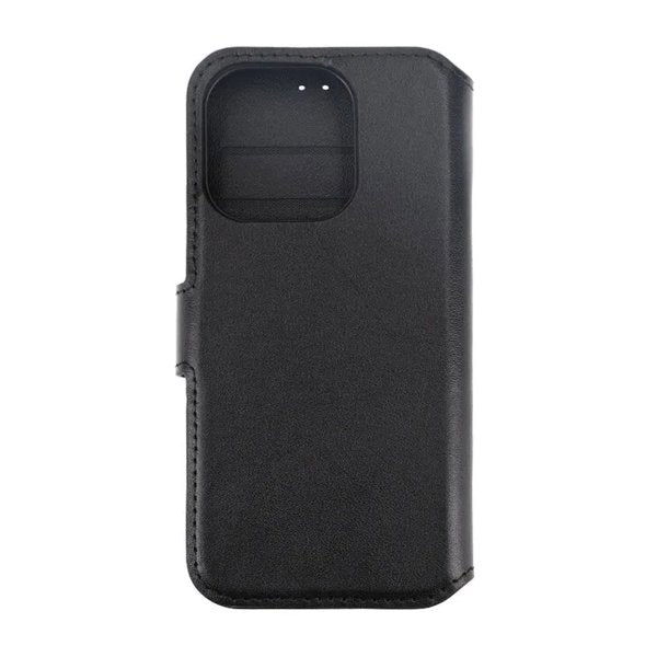 Rvelon iPhone 15 Pro Max Fodral Äkta Läder Svart