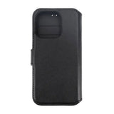 Rvelon iPhone 15 Pro Max Fodral Äkta Läder Svart