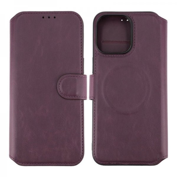 Rvelon iPhone 15 Pro Max Fodral 4 Kortfack MagSafe Lila