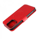 Rvelon iPhone 15 Pro Max Fodral 4 Kortfack MagSafe Röd