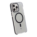 Rvelon iPhone 15 Pro Max Skal TPU MagSafe Svart Transparent