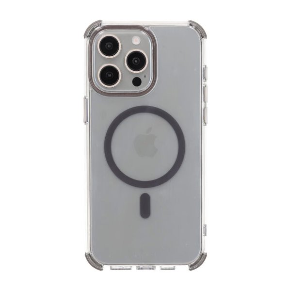 Rvelon iPhone 15 Pro Max Skal Förstärkta Hörn Grå