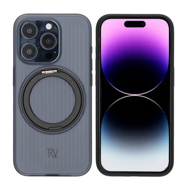 Rvelon iPhone 15 Pro Max Skal Roterbart MagSafe Stativ Svart