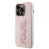 Karl Lagerfeld iPhone 15 Pro Max Skal 3D Rubber Karl Rosa