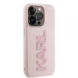 Karl Lagerfeld iPhone 15 Pro Max Skal 3D Rubber Karl Rosa