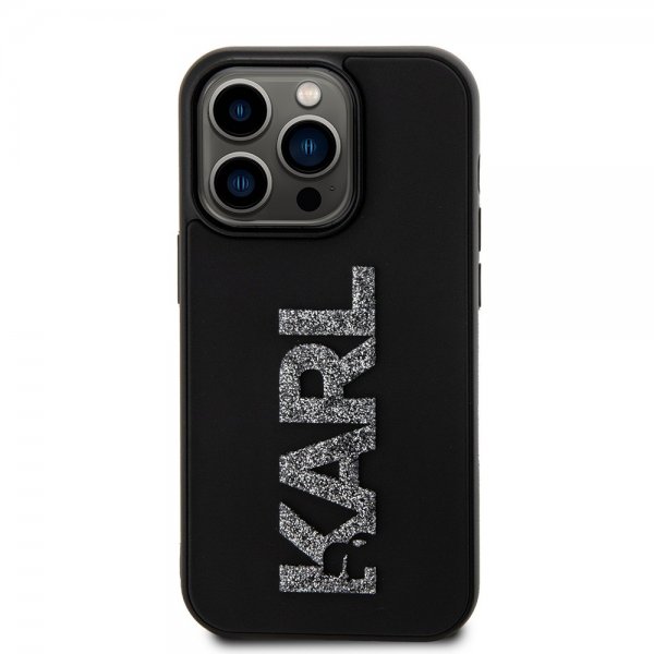 Karl Lagerfeld iPhone 15 Pro Max Skal 3D Rubber Karl Svart