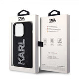 Karl Lagerfeld iPhone 15 Pro Max Skal 3D Rubber Karl Svart