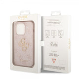 Guess iPhone 15 Pro Max Skal 4G Logo Rosa