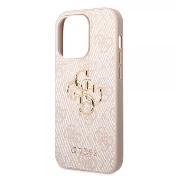Guess iPhone 15 Pro Max Skal 4G Logo Rosa
